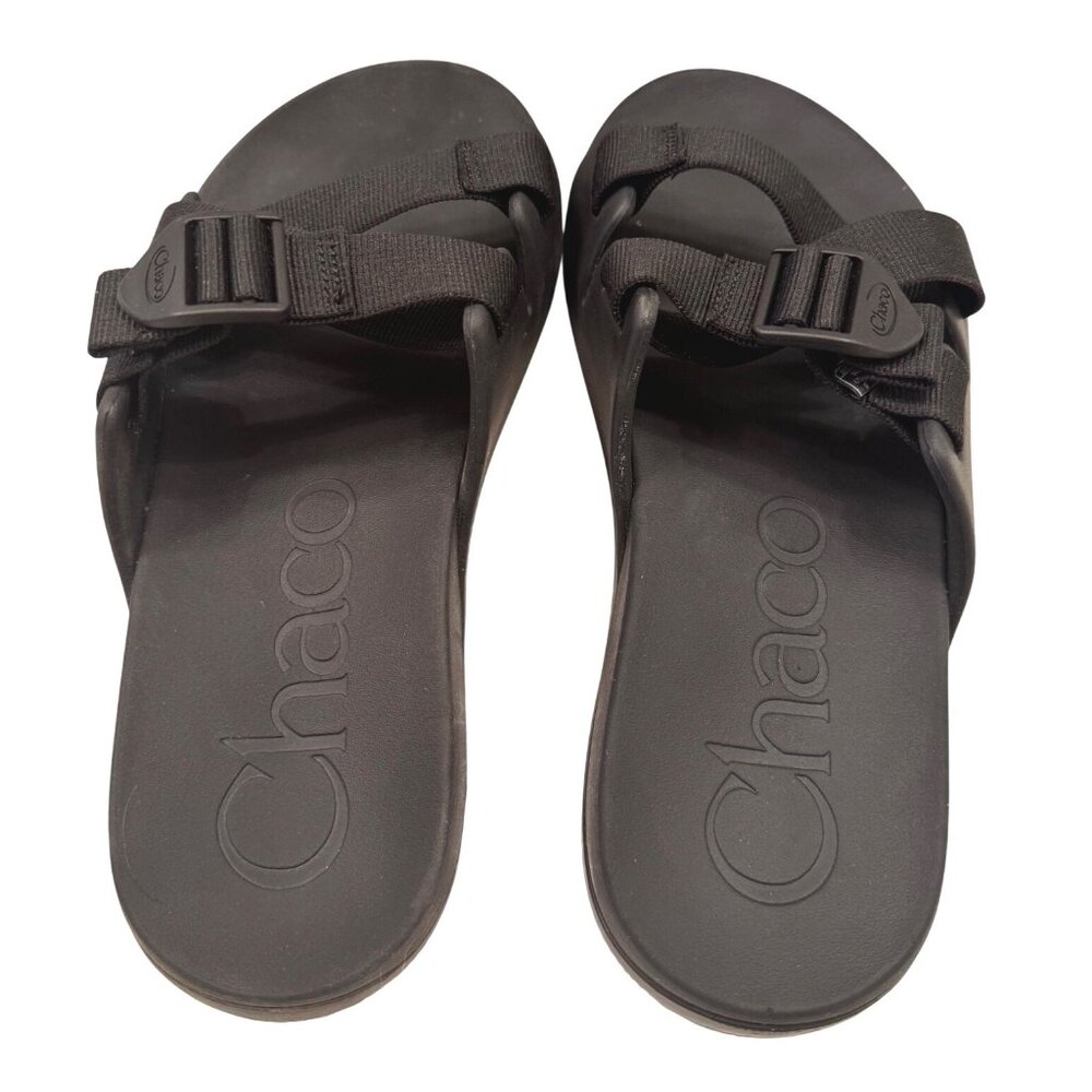 Chaco Chillos Slide Black Side 9 NWB Slip On Sandal EU 42 Men's - Picture 10 of 13